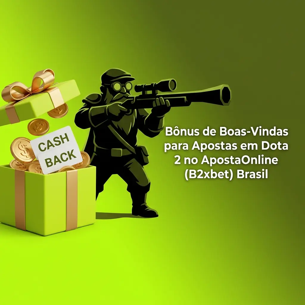 Bônus de boas-vindas ApostaOnline B2xbet para apostas em Dota 2 com cashback 12% e indique e ganhe