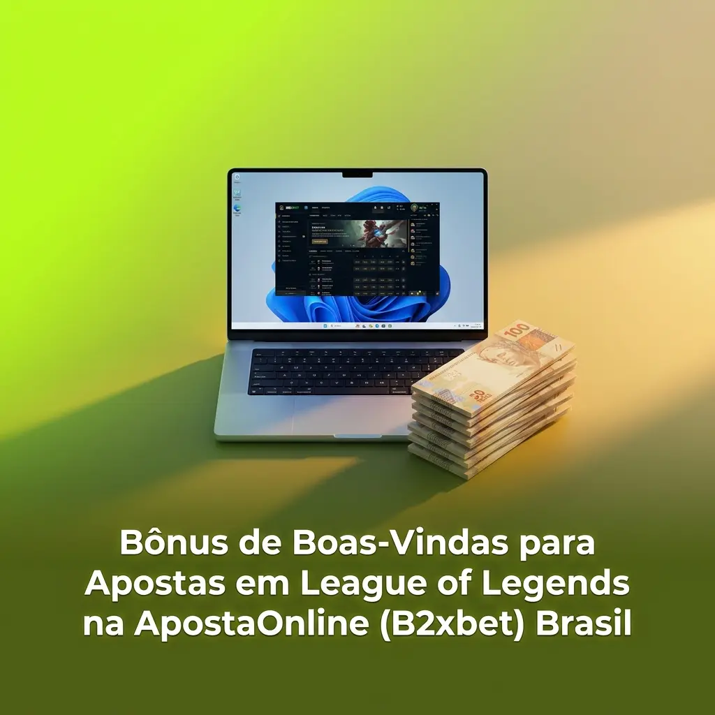 Bônus de boas-vindas ApostaOnline B2xbet para apostas em League of Legends no Brasil com cashback 12%