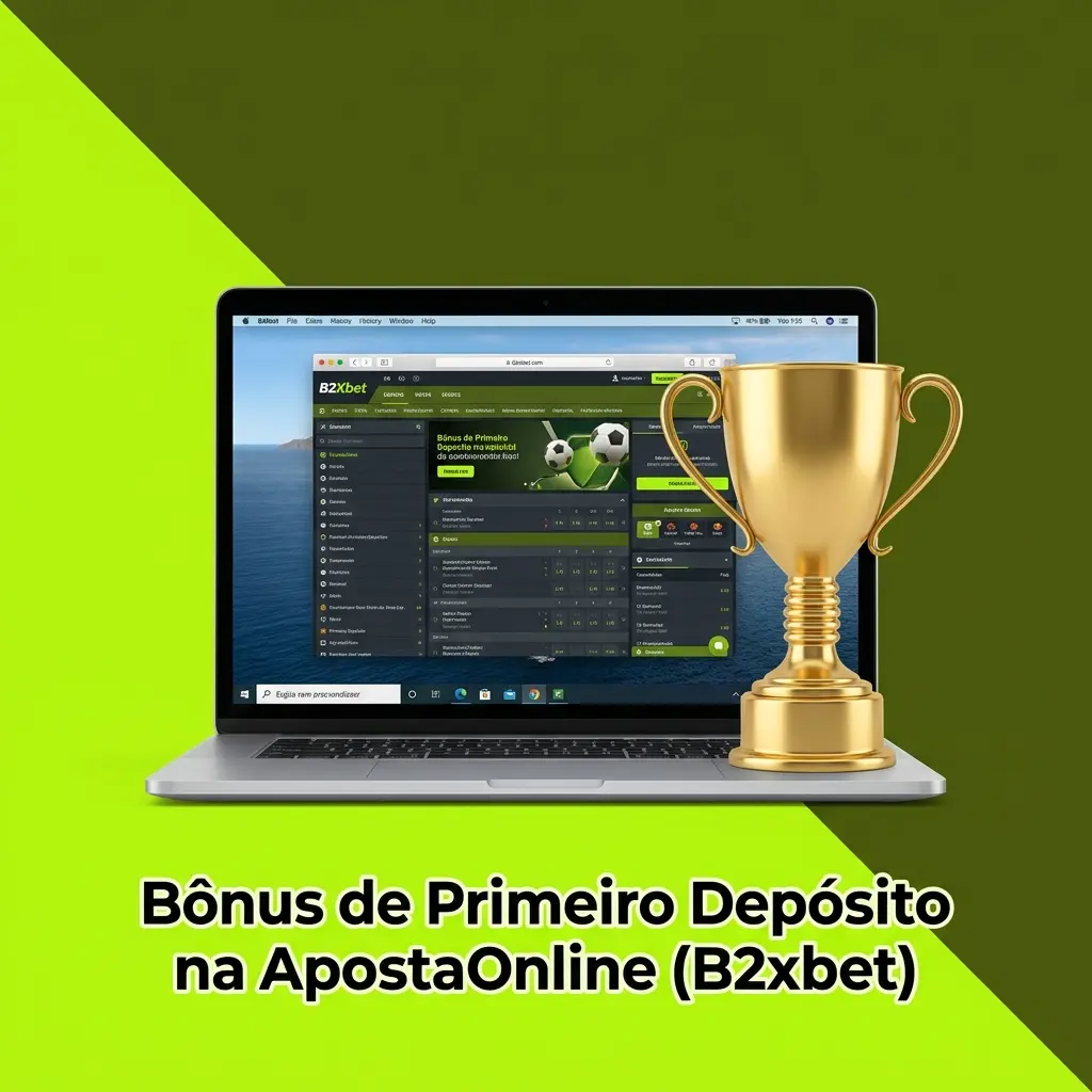 Bônus de 12% Cashback no primeiro depósito na ApostaOnline B2xbet com depósito mínimo de R$10
