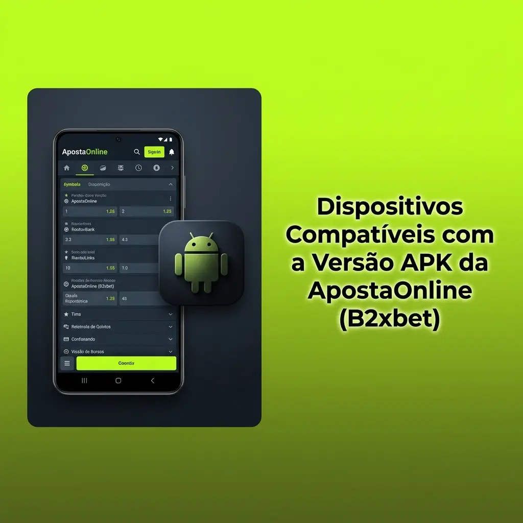 Tabela de dispositivos Android compatíveis com o APK da ApostaOnline B2xbet, incluindo Samsung, Xiaomi e Google Pixel