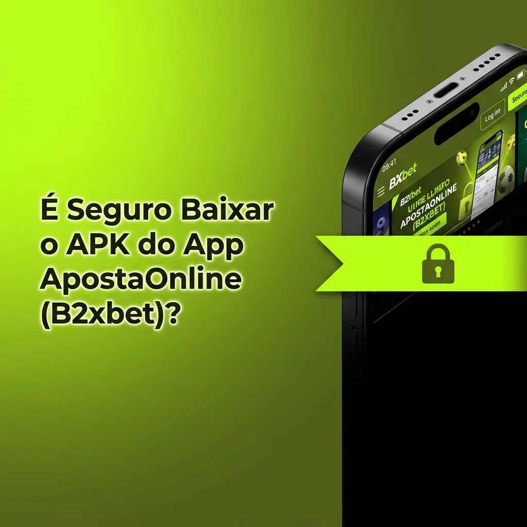 Ícone de segurança do APK do app ApostaOnline B2xbet com certificado SSL e criptografia no Brasil