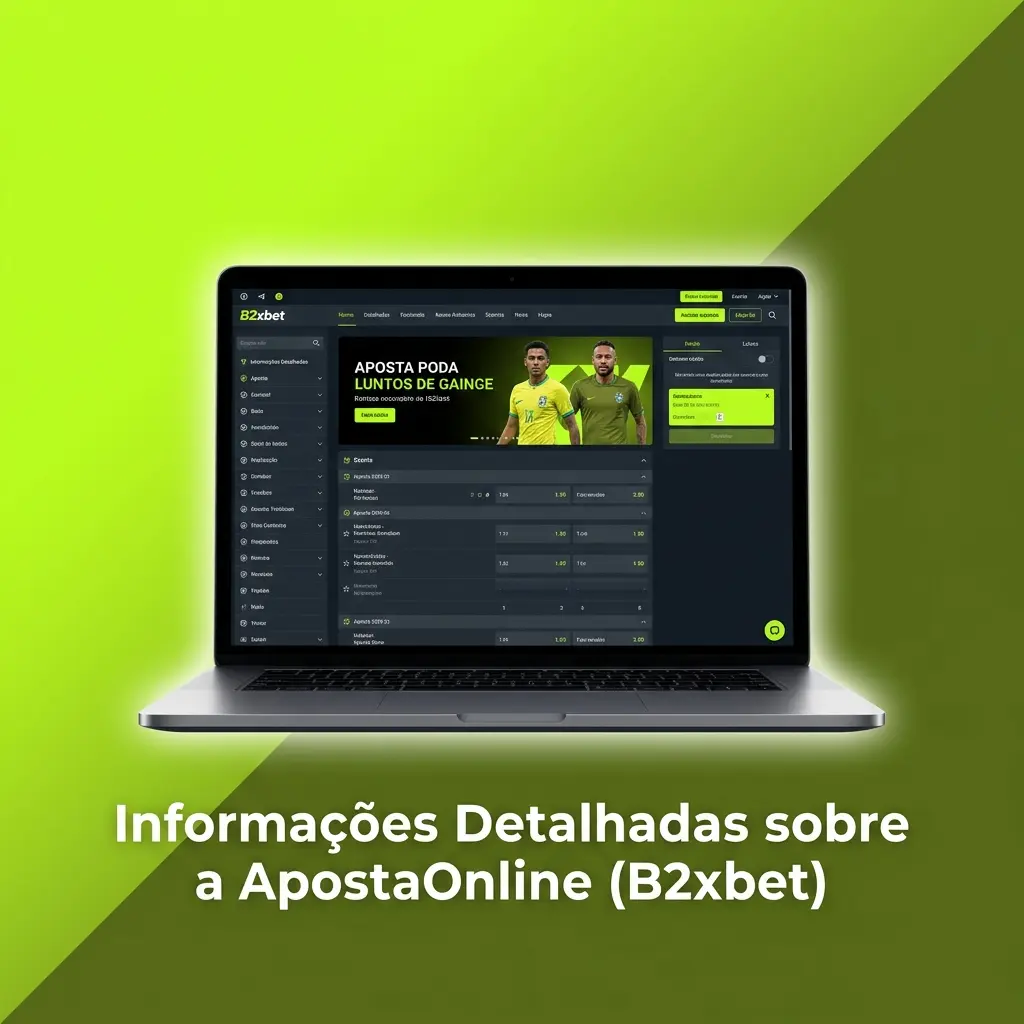 Plataforma ApostaOnline B2xbet com apostas esportivas, cassino online, segurança SSL e apps para Android e iOS