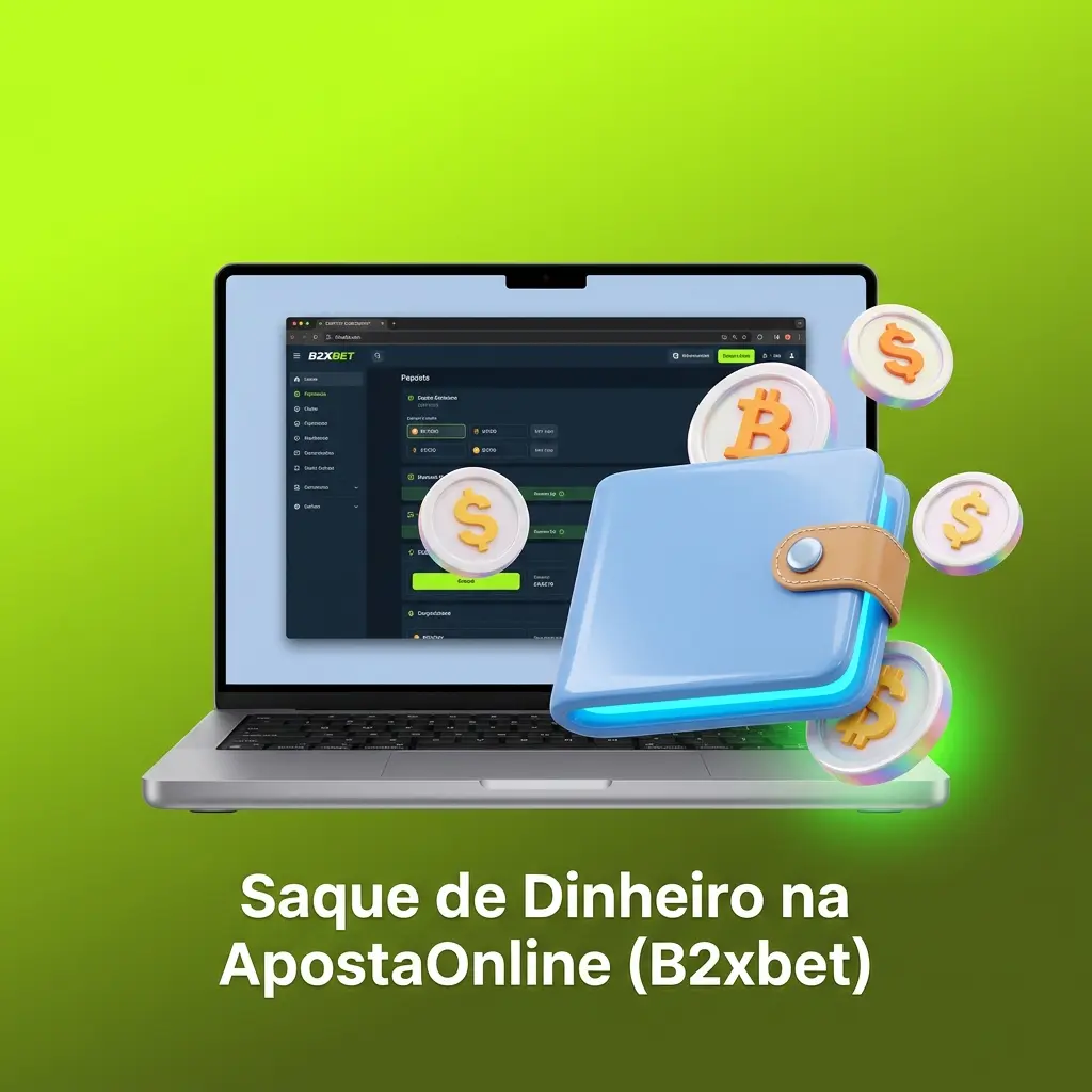 Passo a passo para saque de dinheiro na ApostaOnline B2xbet via Pix ou transferência bancária